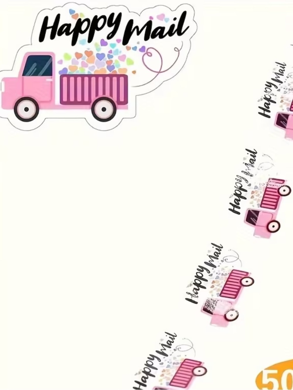 500 pcs Happy Mail stickers NEW resellers show your appreciation to your buyers